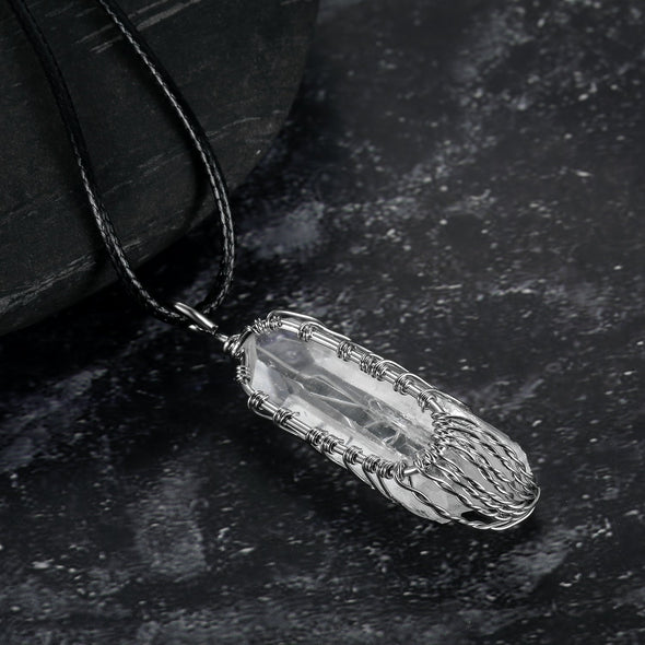 [LIMITED EDITION] Natural Crystal Tree of Life Pendant & Chain